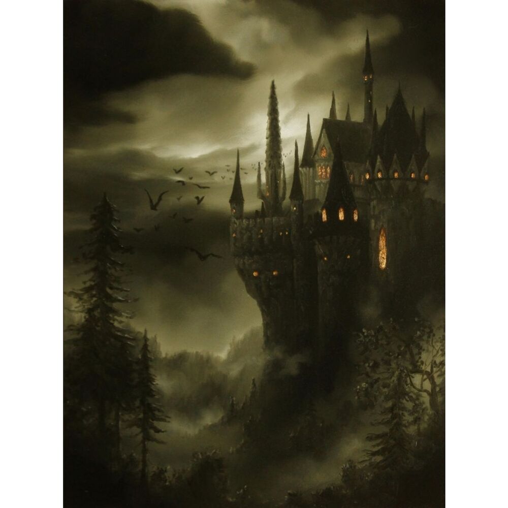 Custom Fridge Magnet Castle Nightscape Home Kitchen Decor
